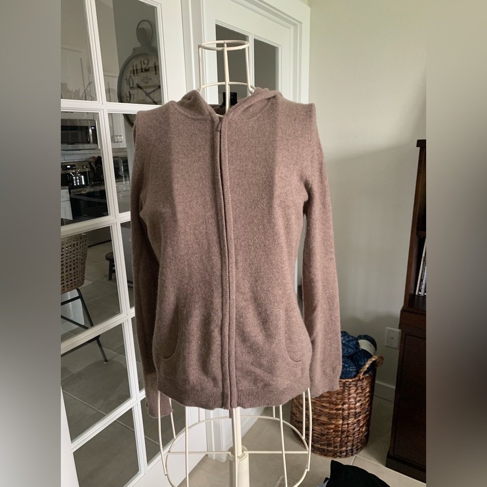 Cashmere Zip Up